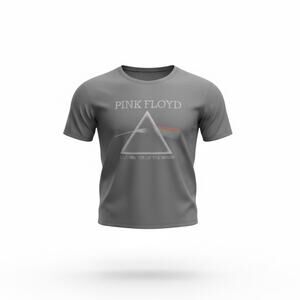 Pink Floyd Dark Side of the Moon T-Shirt Gray Size L Prism Graphic Band Tee